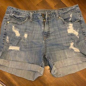 Denim shorts